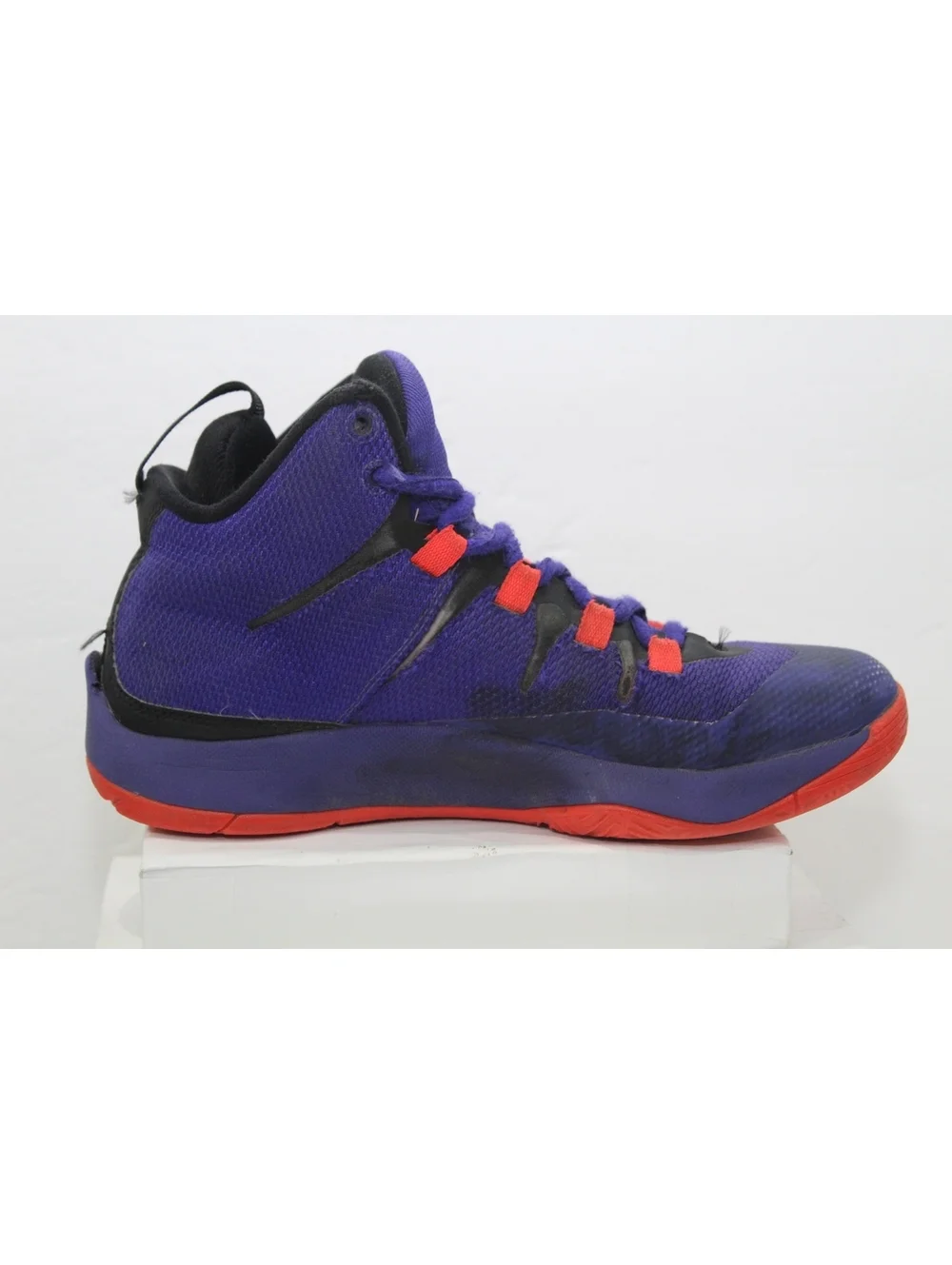 Nike Air Jordan Super Fly II 2 GS Dark Concord / Infrared Red Youth Shoes Sz 5 Y